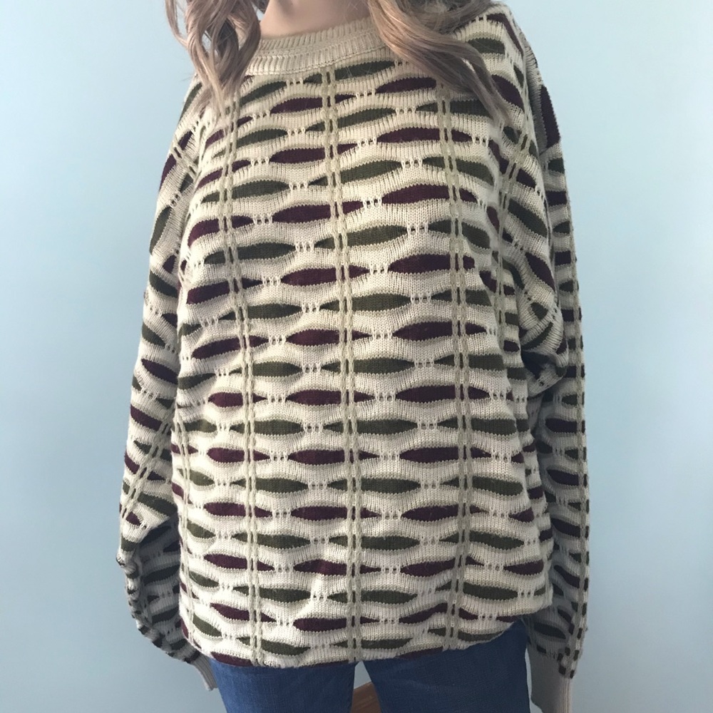 Super Cozy Vintage 80’s Dad Sweater, SZ L